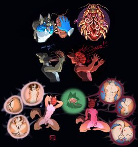 absurd_res antennae_(anatomy) anthro arthropod axtrosis balls balls_shrinking brain brainwashing breast_expansion breast_growth breast_growth_(enlargement) breasts canid canine canis clothing comic compound_eyes diagram domestic_dog female feminization gender_transformation genitals german_shepherd gloved_hands gloves growth handwear herding_dog hi_res holding_mouth holding_mouth_open honest_radish identity_death infestation insects intelligence_loss kneeling male mammal mind_control muscular muscular_male nasal_penetration oral oral_penetration organs parasite pastoral_dog penetration penis penis_shrinking pussy restrained sequence solo story tendrils tentacle tentacle_in_mouth tentacle_penetration thorax thought_bubble transformation vein veiny_belly veiny_breasts