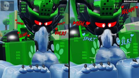 1x1x1x1 2boys 3d 69 69_position balls binkedinked crossroads_(roblox) cum deepthroat furry gay male onomatopoeia penis roblox robloxian tagme visible_skeleton