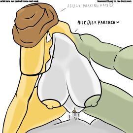 2024 cowboy_hat cowgirl_position female glitch_productions green_nipples green_skin gummigoo_(the_amazing_digital_circus) gummy_(food) noxxxxxx22 rule_63 the_amazing_digital_circus yellow_nipples yellow_skin