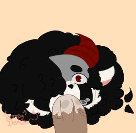 bj blowjob blowjob_face cum cum_in_mouth cumshot female furry furry_female human human_on_anthro humanoid_genitalia humanoid_penis male moon_(sl33py_demon) orgasm original original_character penis sl33py_demon surprised