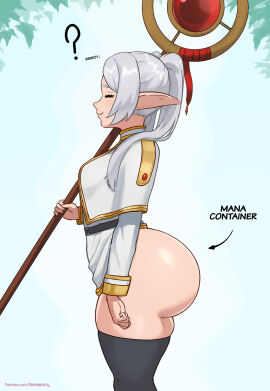 1girls ass evil_container female female_only frieren huge_ass side_view sousou_no_frieren standing superbusty