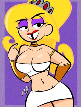 big_breasts big_thighs big_titties breasts clothing curvaceous curvaceous_female curvaceous_figure curvy curvy_figure curvy_hips diego_mejia eris_(billy_and_mandy) female female_focus female_only long_hair the_grim_adventures_of_billy_and_mandy yellow_hair