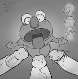 ahe_gao animated big_bird big_penis bukkake cookie_monster cum cum_bubble cum_hungry cum_in_mouth elmo excessive_cum gay group male male_focus male_only nomad_reverse open_mouth oscar_the_grouch penis sesame_street sketch slideshow smegma stray_pubic_hair