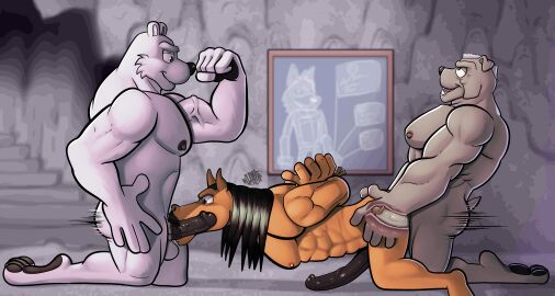 2021 abs anal anal_sex animal_genitalia animal_penis anthro anthro_on_anthro anthro_penetrated archie_comics arms_tied augustus_the_polar_bear balls bear bottomwear bound brown_body bulldog canid canine canis clothing detailed_background digital_media_(artwork) domestic_dog equid equine equine_genitalia equine_penis erection facial_hair feet fellatio flexing fur gay gay_sex genitals george_sommersby grey_body group group_sex hair hi_res horse hunter-husky internal internal_anal internal_oral male male/male male_penetrated male_penetrating male_penetrating_male mammal mastiff molosser motion_lines muscles muscular muscular_male nipples nude oral pecs penetration penile penis polar_bear sega sex sir_connery sonic_(series) sonic_the_hedgehog_(archie) sonic_the_hedgehog_(comics) sonic_the_hedgehog_(series) spitroast tail threesome trio ursine vein veiny_muscles white_body