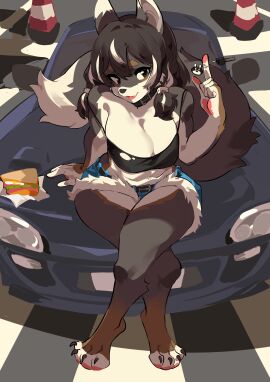 aspirindabaitu big_breasts breasts cleavage female furry huge_breasts tagme thick_thighs wide_hips