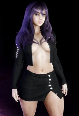 1girls 3d ass big_breasts breasts bust busty curvaceous curvy curvy_figure female female_focus hips hourglass_figure kori_(sevenarts) legs light-skinned_female light_skin mature mature_female purple_hair sevenarts slim_waist thesevenartsx thick thick_hips thick_legs thick_thighs thighs voluptuous waist wide_hips zfg-101-56