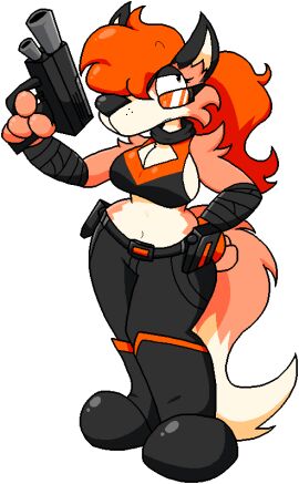 1girls bobberbobman bones_mcdudesman breasts female female_only furry gun not_porn oc sfw tagme tagme_(character) tail thighs toony toony_face toony_female