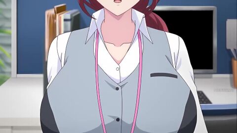1girld 2020s 2025 20s animated ass big_ass big_breasts bra breasts employee employee_uniform female hentai japanese_voice_acting male mature_female no_bra no_panties nur office_lady older_female panties sex sound tagme thick_thighs thighhighs thighs video yozakura_dashira