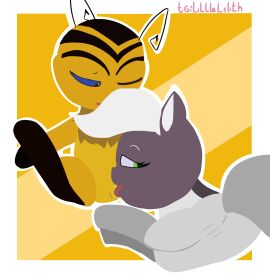 2025 2girls abstract_background absurd_res anthro anthro_on_anthro anthro_only anus blue_eyes female female_only first_porn_of_character green_eyes horse horse_ears horse_tail ibispaintx kaalki_(miraculous_ladybug) kwami legs_spread licking licking_pussy littlelilith miraculous_ladybug pollen_(miraculous_ladybug) pussy yuri