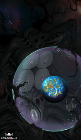 4_breasts alien alien_girl anthro big_areola big_breasts big_nipples breasts breasts_on_glass eldritch_abomination eldritch_horror fat_breasts female giantess gigantic_breasts huge_breasts huge_nipples multi_arm multi_breast multi_limb nightmare_fuel nightmare_waifu original original_character planet plump_breasts plump_pussy pressed_against pussy space stalking tagme the_deep_dread_(zeblackballd) unusual_anatomy unusual_genitalia unusual_pussy ze_blackball.d zeblackballd_(artist)