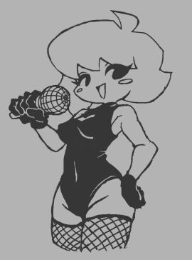 :d black_and_white breasts crae female fishnet_legwear fishnet_stockings fishnets fnf_mods friday_night_funkin minus_gf_(iagoanims)