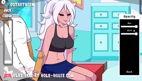 2d 2d_(artwork) 2d_animation android_21 animated bra cum cum_on_body cum_shot cumshot curly_hair dotartnsfw dragon_ball dragon_ball_z grey_body handjob hole_house moan moaning moaning_in_pleasure monster_girl mp4 see-through sex sitting sitting_on_desk skirt sound sound_effects tagme video videos