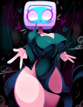 big_hips miyu_(rox_hoxten) one-punch_man rox_hoxten tagme tatsumaki_(cosplay) tv_head