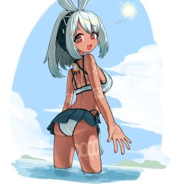 artist_request ass breasts dark_skin female female_only genshin_impact mualani_(genshin_impact) swimsuit tagme tagme_(artist)