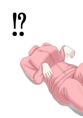 !? 2022 bocchi_the_rock! female gotou_hitori headless lying on_back on_floor pink_jacket simple_background unuse white_background