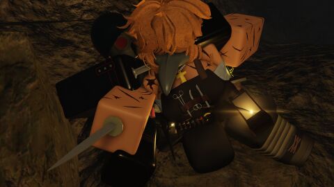 2girls 3d aphrodisiac bloxmodeller breasts cave clothed female golden_empire_(grave/digger) grabbing_head grave/digger injection mask mortician_(grave/digger) roblox roblox_game robloxian royal_nation_(grave/digger) syringe tagme weapon