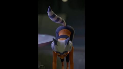 1girls ahsoka_tano ai_generated petite star_wars tagme video