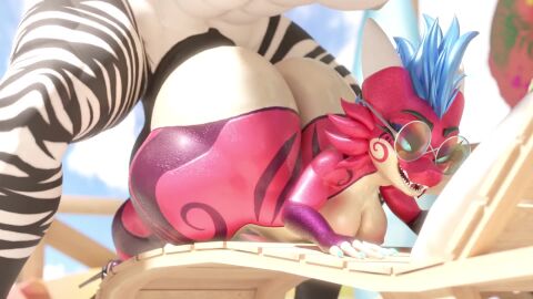 16:9 3d_(artwork) 3d_animation animated anthro ass ava_(doggod.va) balls beach_scene big_balls big_butt blender_(artwork) blender_cycles da.nilkaz_(modeler) digital_media_(artwork) dragon duo equid equine eyewear female female_penetrated from_behind_position genitals glasses hi_res huge_butt hyper hyper_butt male male/female male_penetrating male_penetrating_female mammal mythological_creature mythological_scalie mythology no_sound penetration penile penile_penetration question_mark reptilligator_(modeler) scalie sex sex_on_the_beach shadedance short_playtime short_stack size_difference smile stripes tagme video wearing_glasses widescreen zebra