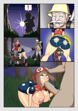 1boy 1girls 2d_animation 7:10 animated anythinggoes asking_for_help ass bicycle big_ass big_breasts big_butt big_penis blowjob breasts brown_hair clothed_sex crying_with_eyes_open cum cum_in_pussy cum_inside cumming_while_penetrating facial_hair fellatio female forced_in_fabric forest forest_background male may_(pokemon) npc_trainer old_male older_male penetration_from_behind penetration_through_clothes penis penis_in_pussy pokemon prostitution pussy ruin_maniac_(pokemon) sex sex_in_forest tagme touching_pussy vertical_video white_hair