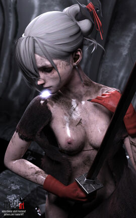 10:16 1girls 3d 3d_(artwork) 4k akeha artist_upload blade breasts closed_eyes closed_mouth cuts dirt dirty dirty_face dirty_skin earrings erect_nipples female female_focus gloves grey_hair light-skinned_female light_skin nier_(series) nier_reincarnation nipples partially_clothed patreon patreon_username red_gloves roosterart self_upload silver_hair small_breasts solo solo_focus subscribestar subscribestar_username torn_clothes torn_clothing video_game video_game_character video_game_franchise weapon wet
