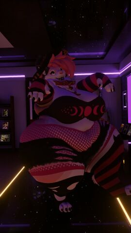 anthro ass bbw big_areola big_ass big_belly big_breasts big_butt big_nipples big_thighs breasts breasts_out chains chubby chubby_anthro chubby_female ear_piercing earrings fat fat_ass fat_belly fat_breasts fat_butt fat_thighs female fishnet_legwear fluffy_tail fur furry gigantic_ass gigantic_butt gigantic_thighs gold_(metal) hair halloween halloween_2022 huge_ass huge_belly huge_breasts huge_butt huge_nipples huge_thighs jewelry large_ass large_belly large_breasts large_butt large_thighs necklace overweight overweight_female piercing piercings pink_fur pink_hair posing posing_for_the_viewer ripped_clothing ripped_pants ripped_shorts socks spiked_collar tagme tail valentine_(bjornn) vrchat vrchat_avatar vrchat_model white_fur white_hair witch_costume witch_hat