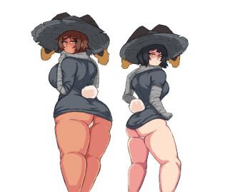 2girls female female_only heishou_pack-mao_branch_(identity)_(project_moon) limbus_company littleteze outis_(limbus_company) project_moon ryoshu_(limbus_company)