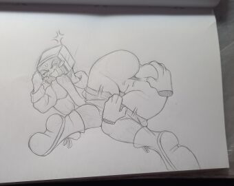 4chan anger_vein anus ass butt drawfag female minbitt pencil_(artwork) pussy screen_face sketch spread_anus spread_ass spreading_ass traditional_media_(artwork) youtuber