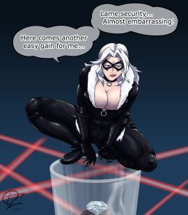 ass black_cat_(marvel) felicia_hardy female hair imminent_fart imminent_scat latex marvel marvel_comics spider-man_(series) tagme thick_ass white_hair