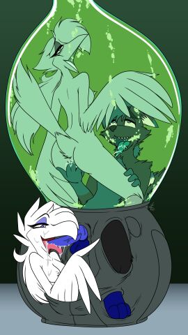 absurd_res after_cunnilingus after_oral after_vaginal anthro avian beak bedroom_eyes bodily_fluids breezy_(lotp) bubble canid canine canis containment_tube cum cum_in_mouth cum_inside cum_on_face ejaculation emerging european_mythology feathers fellatio female finger_fuck fingering fully_submerged genital_fluids genitals greek_mythology group hi_res improvised_sex_toy laboratory_equipment laboratory_glassware latex leaking_cum liquid_latex male male/female mammal mewtwo_clone_machine mewtwo_strikes_back mythological_avian mythological_bird mythological_creature mythological_firebird mythology narrowed_eyes oral orgasm_face partially_submerged penetrable_sex_toy penile penis penis_on_tongue phoenix pod pokemon_the_first_movie pussy scientific_instrument seductive sex sex_toy simple_background slime stasis_chamber stilah_(lp) test_tube trio tube vaginal_fluids vaginal_penetration verra whitephoenix52 wings wolf