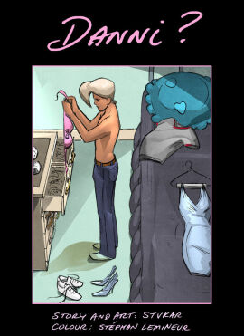 2011 caught caught_in_the_act comic comic_page crossdressing crossdressing_male danni_(stvkar) feminization feminized_male male sissification sissy sissyfication stvkar