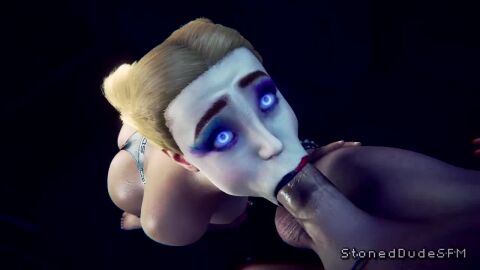 1boy 1girls animated big_ass big_penis dat_ass dc dc_comics deepthroat fellatio harley_quinn harley_quinn_(arkham) harley_quinn_(suicide_squad_game) kiss_mark light-skinned_female light-skinned_male lipstick_mark lipstick_on_penis sound stoneddude suicide_squad:_kill_the_justice_league tagme video