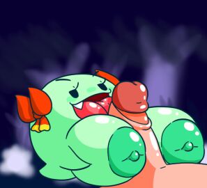 animated ball_with_boobs ball_with_hyper_features big_breasts blurred_background boo_(mario) breast_play breasts doodleslewd duo faceless_character faceless_male featureless_hands female genitals huge_breasts human humanoid lady_bow lewdyddls loop male male/female mammal mario_(series) nintendo paizuri paper_mario penis sex short_playtime snaggle_tooth super_mario_bros. titjob tongue tongue_out