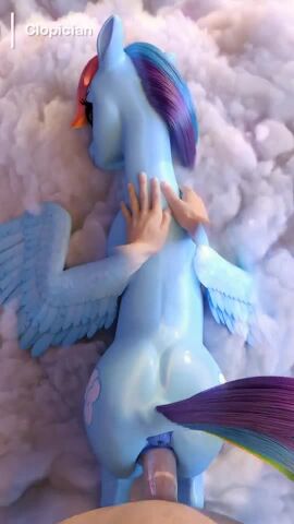 3d 3d_animation clopician equine_pussy female_feral friendship_is_magic horse horsegirl male_human/female_feral male_pov my_little_pony pov rainbow_dash_(mlp) sound tagme video