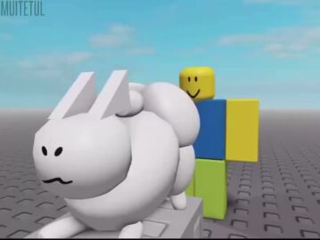2boys anal_penetration ass ass_focus ass_shaking ass_slap assjob balls balls_touching_each_other big_penis gay gay_sex gubby huge_butt longer_than_30_seconds male_only muitetul noob pov rabbit roblox sound tagme video zoophilia