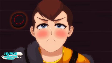 animated animated_gif atreus gay gay_domination gay_sex gif god_of_war hyperlactation_(artist) loki_(god_of_war) male yaoi