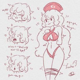 air_bubbles asphyxiation bare_shoulders bondage breasts closed_eyes cowboy_shot criss-cross_halter cropped_neck drowning female highleg_bikini_bottom holding_breath junko_(touhou) long_hair medium_breasts monochrome motion_lines multiple_views navel open_mouth original puffed_cheeks signature soaked_lemon thighs tied_arms_behind_back tied_legs twitching underwater