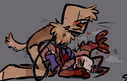 2boys c4nn1b4l1sm closed_eyes dandy's_world from_behind gay goob_(dandy's_world) male male_only on_floor roblox shrimpo_(dandy's_world)