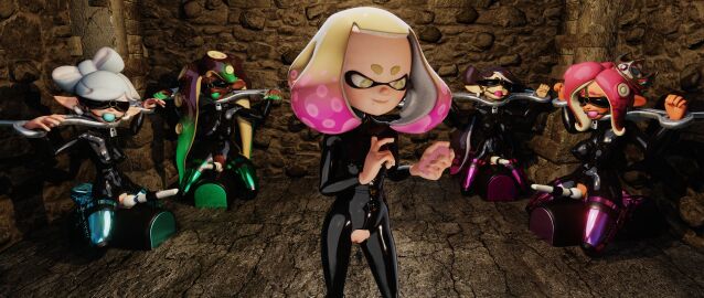 3d 5girls agent_8_(splatoon) athena_shinzō ball_gag blender blender_(software) blindfold blindfolded bondage bound breasts callie_(splatoon) dominant_female dungeon female femdom femsub futadolly gag gagged hi_res hitachi_magic_wand latex latex_suit marie_(splatoon) marie_(wo262) marina_(splatoon) marina_(wo262) nintendo pearl_(splatoon) petplay remote_control_vibrator rubber sex_machine sex_toy small_breasts small_dom_big_sub splatoon sybian tentacle vibrator wo262_(3d_model_style)