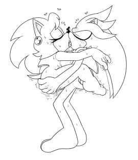 age_difference anthro bodily_fluids brenda_the_hedgehog closed_eyes cum cum_drip dripping duo earrings_only female genital_fluids hand_on_butt hi_res kissing male male/female mature_female older_female sega sex shenadical silver_the_hedgehog sonic_the_hedgehog_(comics) sonic_the_hedgehog_(series) sonic_the_hedgehog_(shogakukan) standing standing_sex sweat younger_male
