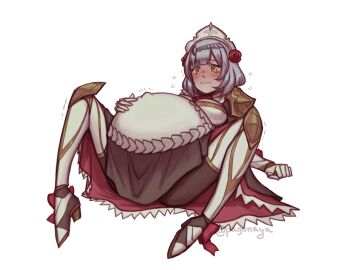 big_belly female female_only fetal_movement genshin_impact maid maid_outfit noelle_(genshin_impact) pagonaya pregnant