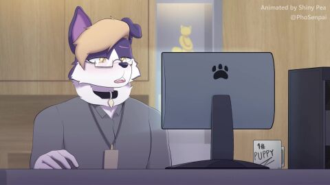 1boy 1boy1girl 1girl1boy 1girls 2025 2d 2d_animation animated anthro anthro_on_anthro beak big_penis bird blowjob bodily_fluids bottomless bottomless_male canid canine clothed clothing cock collar cum cum_in_mouth deepthroat detailed_background dick domestic_dog drakonsfw fellatio female furry glasses longer_than_30_seconds looking_at_viewer male multiple_views office oral oral_sex original_character penis penis_in_mouth phosenpai purple_fur red_eyes sex sloppy sloppy_blowjob sound straight straight_sex tagme thebredfactory_(va) twitter_link under_the_table video voice_acted