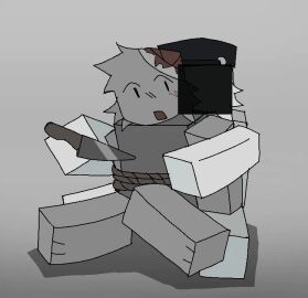 2boys 2d 2d_animation animated bandage blocky_body blush censored_face cut gore grey_skin knife male male_only original original_characters roblox roblox_avatar rope self_upload tagme tears video white_skin wounded yawned_beef