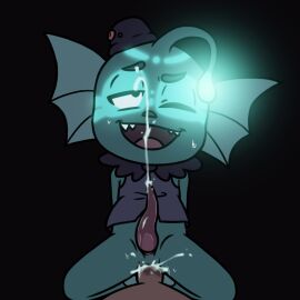 1:1 adult_(lore) anal anal_orgasm anal_sex anglerfish animal_genitalia ass bioluminescence bodily_fluids bow_tie bowler_hat brown_body brown_skin clothed clothed_sex clothing cowgirl_position cum cum_in_ass cum_inside cum_splatter cumshot dark_body dark_skin duo ejaculation esca_(anatomy) eugene_(hilda) fangs female fin first_person_view fish from_front_position gay genital_fluids genital_slit genitals glowing glowing_lure glowing_markings hat headgear headwear hi_res hilda_(series) human human_on_humanoid humanoid humanoid_on_top interspecies looking_pleasured lure_(anatomy) male male/male male_focus male_on_bottom male_on_top male_penetrated male_penetrating male_penetrating_male mammal marine markings merfolk netflix on_bottom on_top one_eye_closed one_eye_half-closed open_mouth open_smile orgasm orgasm_face partially_clothed partially_clothed_male penetrating_pov penetration penile penile_penetration penis power_bottom scalie sea sex sharp_teeth simultaneous_orgasms smile split_form teeth toffee_(artist) topwear underwater underwater_sex vest water