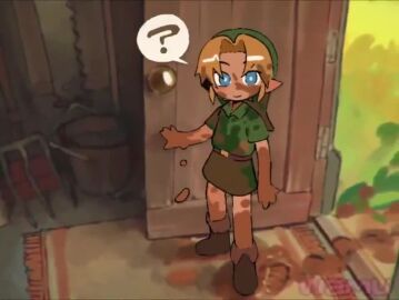 1boy 1girls 2d 2d_animation animated animated_image areolae big_areolae big_breasts big_nipples blue_eyes blush bouncing_breasts breasts breasts_bigger_than_head cremia exposed exposed_breasts female female_focus female_only flashing flashing_breasts full_breasts heavy_breasts huge_breasts hylian hylian_ears large_breasts light-skinned_female light_skin link long_hair loose_clothes malon nintendo nipples no_bra ocarina_of_time paizuri pointy_ears presenting presenting_breasts red_hair removing_clothing revealing_breasts sex shirt shirt_lift shirt_pull shirt_up size_difference smile smiling smiling_at_viewer smooth_animation solo solo_female solo_focus tagme taking_clothes_off the_legend_of_zelda tight_clothing tiny_waist titfuck titjob topless topless_female undressing video voluptuous voluptuous_female wamudraws wide_hips young