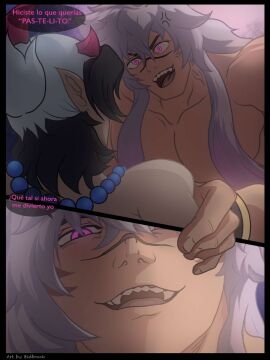 aphelios bidbrock gay league_of_legends long_hair male male_only sett spirit_blossom_aphelios spirit_blossom_series spirit_blossom_sett tagme yaoi