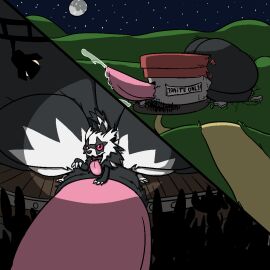 2022 ass balls big_ass big_balls big_butt big_penis black_body black_eyes black_nose black_tail bodily_fluids cel_shading claws colored crowd cum destruction digital_media_(artwork) ejaculation feral galarian_form galarian_zigzagoon generation_8_pokemon genital_fluids genitals group hand_on_own_penis hand_on_penis huge_ass huge_balls huge_butt huge_cock hyper hyper_ass hyper_balls hyper_butt hyper_genitalia hyper_penis male moon night nintendo open_mouth penis pokemon pokemon_(species) red_sclera regional_form_(pokemon) shaded solo stadium stage storebrandgenerics tail tongue tongue_out white_body white_tail