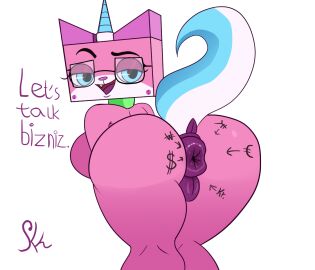 1girls 2024 anthro anus artist_name ass asshole bent_over big_anus big_ass big_butt biznis_kitty body_writing breasts cat_girl catgirl collar domestic_cat equid equine eyebrows eyelashes eyewear felid feline felis female female_anthro fur genitals glasses half-closed_eyes hi_res horn hybrid lego looking_at_viewer looking_back mammal markings mythological_creature mythological_equine mythology narrowed_eyes open_mouth pink_body pink_fur puffy_anus pussy rear_view seb_kun simple_background smile solo speech_bubble tail talking_to_viewer teeth text the_lego_movie tongue unicorn unicorn_horn unikitty white_background wide_hips writing_on_ass writing_on_butt
