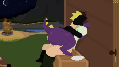 1boy 1girls 2d 2d_animation animated anthro ass ass_grab big_ass big_butt black_clothing blush cowgirl_position duo edit faceless_male female hand_on_ass human human_on_anthro leezpunk male male/female night palworld pants_down penis penis_in_pussy pocketpair purple_body pussy scalie sex shoestrang tail vaginal_penetration vaginal_sex yellow_eyes yellow_sclera