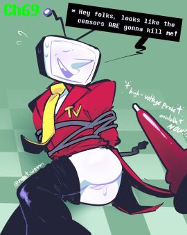 ass_focus bondage cuntboy cuntboy_only deltarune deltarune_chapter_3 english_text fanart illustration imminent_sex intersex meat_worm pants_down solo solo_focus tenna_(deltarune) the_censors_are_gonna_fucking_kill_me tied_up tv_head undertale undertale_(series)