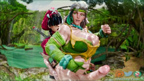 2futas 3d anal animated balls_touching big_penis blender breasts breasts_out cock deep_penetration dickgirl duo from_behind futa_on_futa futa_only futanari futanari_penetrated futanari_penetrating huge_breasts jungle jungle_background large_balls large_breasts large_penis marvel marvel_rivals mp4 nuttytouch outdoors partially_clothed pose psylocke psylocke_(marvel_rivals) rogue_(marvel_rivals) rogue_(x-men) self_upload sex sound standing standing_sex stomach_bulge sweat sweaty sword tagme thick_thighs video x-men